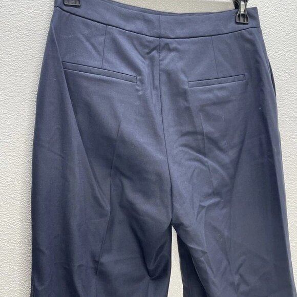 NEW ARGENT Women's Pants Size 10 – Seasonless Wool Wide Leg in Navy - Picture 2 of 6
